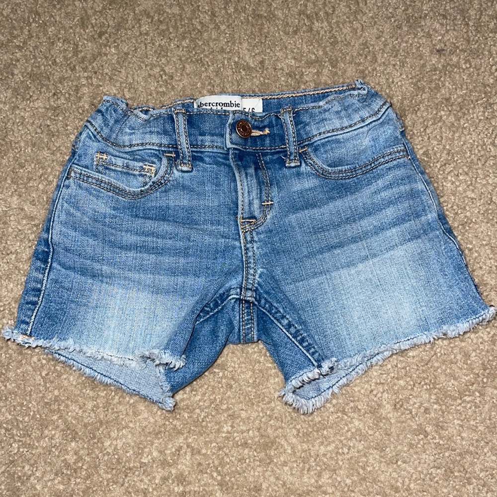 Abercrombie kids light denim shorts